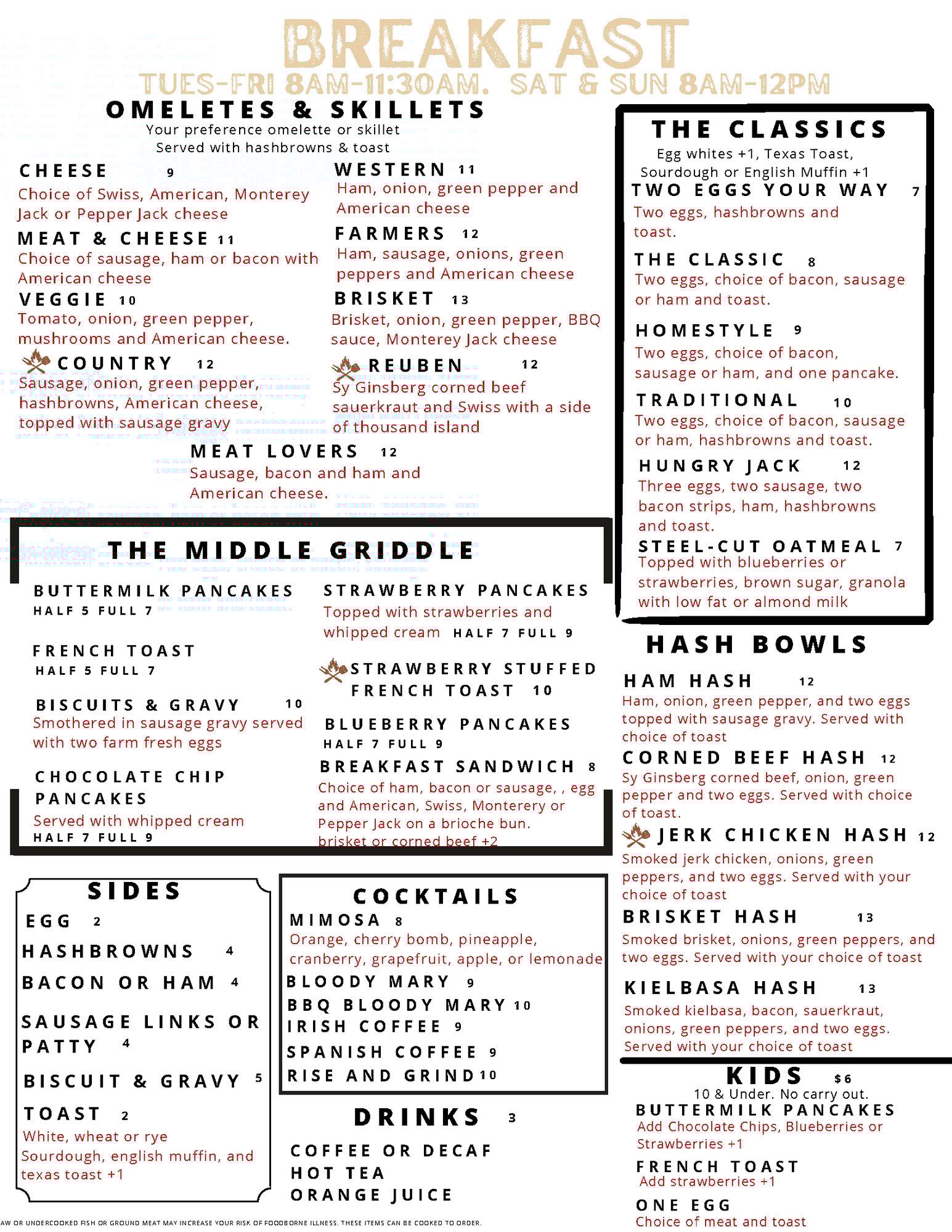 Jack's Roadside BBQ Menu